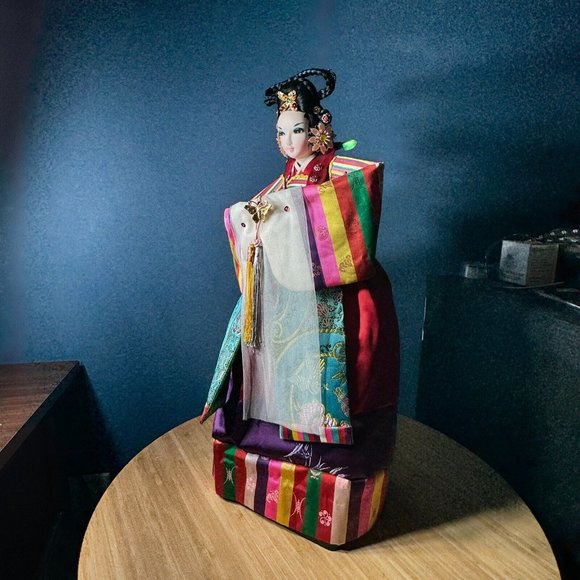 KOREAN SONOKONG HANBOK 18.5" Doll Royal Traditional Embroidery Wedding Bride - Picture 9 of 16